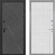 Входная металлическая Дверь Интекрон (INTECRON) Профит Black Гранит Лава Оникс В-07 с молдингом Лофт белый в Голицыно