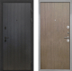 Входная металлическая Дверь Интекрон (INTECRON) Профит Black ФЛ-295 Гладкая шпон Венге коричневый в Голицыно