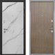 Входная металлическая Дверь Интекрон (INTECRON) Гектор Мрамор Арктик Гладкая шпон Венге коричневый в Голицыно