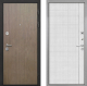 Входная металлическая Дверь Интекрон (INTECRON) Гектор Венге Коричневый В-07 с молдингом Лофт белый в Голицыно