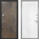 Входная металлическая Дверь Интекрон (INTECRON) Гектор Гранж ФЛ-243 Белый матовый в Голицыно