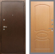 Входная металлическая Дверь Рекс (REX) 1А Медный Антик FL-128 Дуб в Голицыно