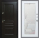 Дверь Рекс (REX) Премиум-Н Зеркало Пастораль Белый ясень в Голицыно