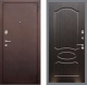 Входная металлическая Дверь Рекс (REX) 2 Медный Антик FL-128 Венге светлый в Голицыно