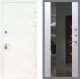 Входная металлическая Дверь Рекс (REX) 5 Белая Шагрень СБ-16 Зеркало Белый ясень в Голицыно