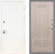 Входная металлическая Дверь Рекс (REX) 5 Белая Шагрень FL-2 Беленый дуб в Голицыно