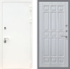 Входная металлическая Дверь Рекс (REX) 5 Белая Шагрень FL-33 Сандал белый в Голицыно