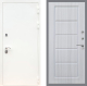 Входная металлическая Дверь Рекс (REX) 5 Белая Шагрень FL-39 Сандал белый в Голицыно