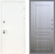 Входная металлическая Дверь Рекс (REX) 5 Белая Шагрень FL-243 Сандал белый в Голицыно