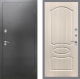 Входная металлическая Дверь Рекс (REX) 2А Серебро Антик FL-128 Беленый дуб в Голицыно