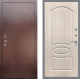 Входная металлическая Дверь Рекс (REX) 1 FL-128 Беленый дуб в Голицыно