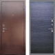 Входная металлическая Дверь Рекс (REX) 1 GL Дуб тангенальный черный в Голицыно