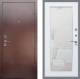 Входная металлическая Дверь Рекс (REX) 1 Зеркало Пастораль Белый ясень в Голицыно