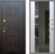 Входная металлическая Дверь Рекс (REX) 10 СБ-16 Зеркало Белый ясень в Голицыно