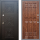 Входная металлическая Дверь Рекс (REX) 10 FL-33 орех тисненый в Голицыно