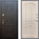 Входная металлическая Дверь Рекс (REX) 10 FL-128 Беленый дуб в Голицыно