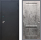 Входная металлическая Дверь Рекс (REX) 1A Черный Муар FL-117 Бетон темный в Голицыно