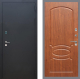Входная металлическая Дверь Рекс (REX) 1A Черный Муар FL-128 Морёная берёза в Голицыно