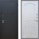 Входная металлическая Дверь Рекс (REX) 1A Черный Муар FL-128 Лиственница беж в Голицыно