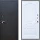 Входная металлическая Дверь Рекс (REX) 1A Черный Муар FL-128 Силк Сноу в Голицыно