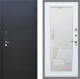 Входная металлическая Дверь Рекс (REX) 1A Черный Муар Зеркало Пастораль Силк Сноу в Голицыно