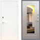 Входная металлическая Дверь Рекс (REX) 1А Белая шагрень FLZ-120 Беленый дуб в Голицыно