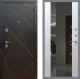 Входная металлическая Дверь Рекс (REX) 13 Венге СБ-16 Зеркало Белый ясень в Голицыно