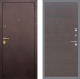 Входная металлическая Дверь Рекс (REX) Лайт 3К GL венге поперечный в Голицыно