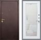 Дверь Рекс (REX) Лайт 3К Зеркало Пастораль Белый ясень в Голицыно