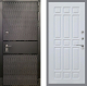 Входная металлическая Дверь Рекс (REX) 15 Черный Кварц FL-33 Белый ясень в Голицыно