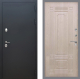 Входная металлическая Дверь Рекс (REX) 5 Черный Муар FL-2 Беленый дуб в Голицыно