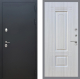 Входная металлическая Дверь Рекс (REX) 5 Черный Муар FL-2 Сандал белый в Голицыно