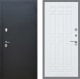 Входная металлическая Дверь Рекс (REX) 5 Черный Муар FL-33 Силк Сноу в Голицыно