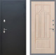 Входная металлическая Дверь Рекс (REX) 5 Черный Муар FL-58 Беленый дуб в Голицыно