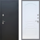 Дверь Рекс (REX) 5 Черный Муар FL-128 Белый ясень в Голицыно
