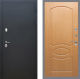 Входная металлическая Дверь Рекс (REX) 5 Черный Муар FL-128 Дуб в Голицыно