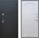 Входная металлическая Дверь Рекс (REX) 5 Черный Муар FL-128 Лиственница беж в Голицыно