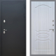 Входная металлическая Дверь Рекс (REX) 5 Черный Муар FL-128 Сандал белый в Голицыно