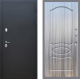 Входная металлическая Дверь Рекс (REX) 5 Черный Муар FL-128 Сандал грей в Голицыно