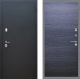 Входная металлическая Дверь Рекс (REX) 5 Черный Муар GL Дуб тангенальный черный в Голицыно