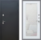 Дверь Рекс (REX) 5 Черный Муар Зеркало Пастораль Белый ясень в Голицыно