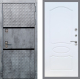 Входная металлическая Дверь Рекс (REX) 15 Бетон Темный FL-128 Белый ясень в Голицыно