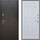 Входная металлическая Дверь Рекс (REX) 5 Серебро Антик FL-33 Белый ясень в Голицыно