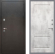 Входная металлическая Дверь Рекс (REX) 5 Серебро Антик FL-117 Бетон светлый в Голицыно
