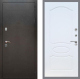 Входная металлическая Дверь Рекс (REX) 5 Серебро Антик FL-128 Белый ясень в Голицыно