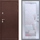 Входная металлическая Дверь Рекс (REX) 5А Зеркало Пастораль Сандал белый в Голицыно