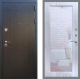 Входная металлическая Дверь Рекс (REX) Премиум-246 Зеркало Пастораль Сандал белый в Голицыно
