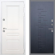 Входная металлическая Дверь Рекс (REX) Премиум-н Силк Сноу FL-289 Ясень черный в Голицыно