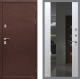 Входная металлическая Дверь Рекс (REX) 5 металл 3 мм СБ-16 Зеркало Белый ясень в Голицыно