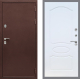Дверь Рекс (REX) 5 металл 3 мм FL-128 Белый ясень в Голицыно